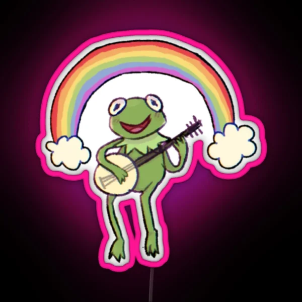 Rainbow Kermit RGB Neon Sign