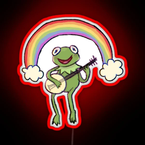 Rainbow Kermit RGB Neon Sign