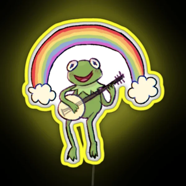 Rainbow Kermit RGB Neon Sign
