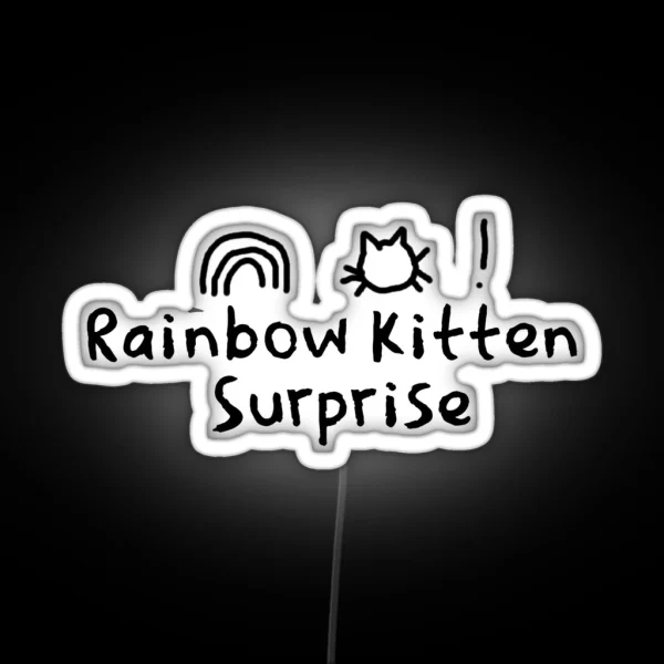 Rainbow Kitten Surprise RGB Neon Sign