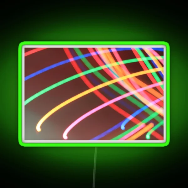 Rainbow Light Trails RGB Neon Sign