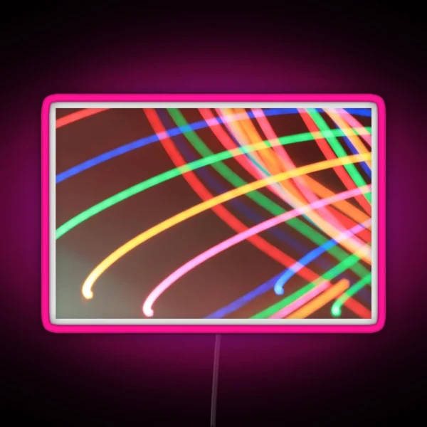 Rainbow Light Trails RGB Neon Sign