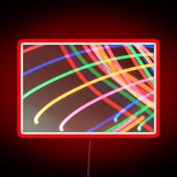 Rainbow Light Trails RGB Neon Sign