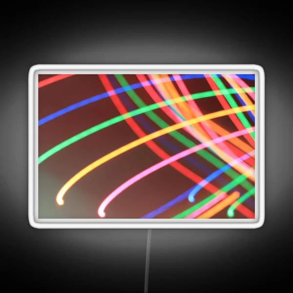 Rainbow Light Trails RGB Neon Sign