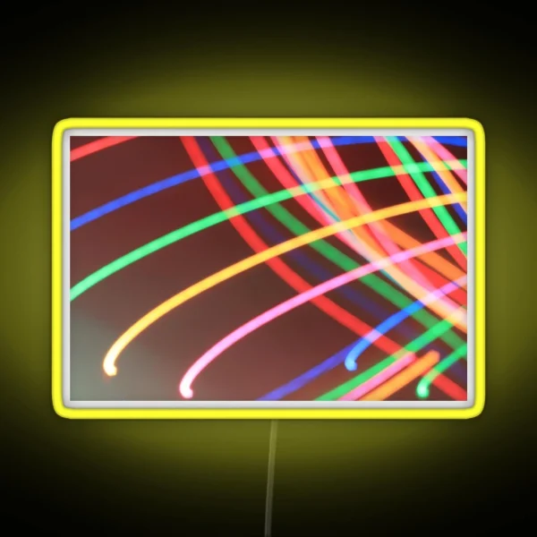 Rainbow Light Trails RGB Neon Sign
