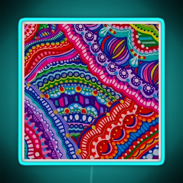 Rainbow Patterns RGB Neon Sign