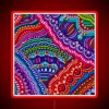 Brighten up any room with vibrant neon rainbow patterns