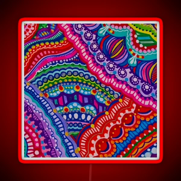 Rainbow Patterns RGB Neon Sign