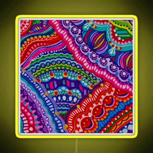 Rainbow Patterns RGB Neon Sign