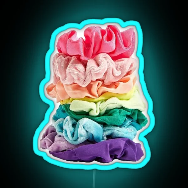 Rainbow Scrunchies RGB Neon Sign
