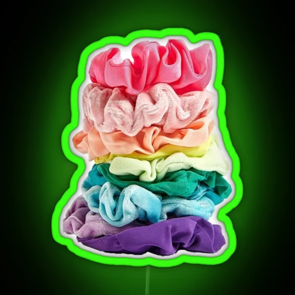 Rainbow Scrunchies RGB Neon Sign