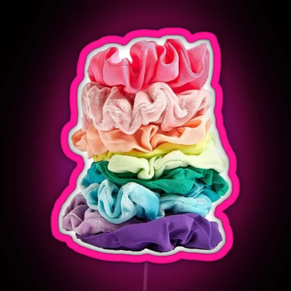Rainbow Scrunchies RGB Neon Sign