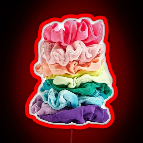 Rainbow Scrunchies RGB Neon Sign