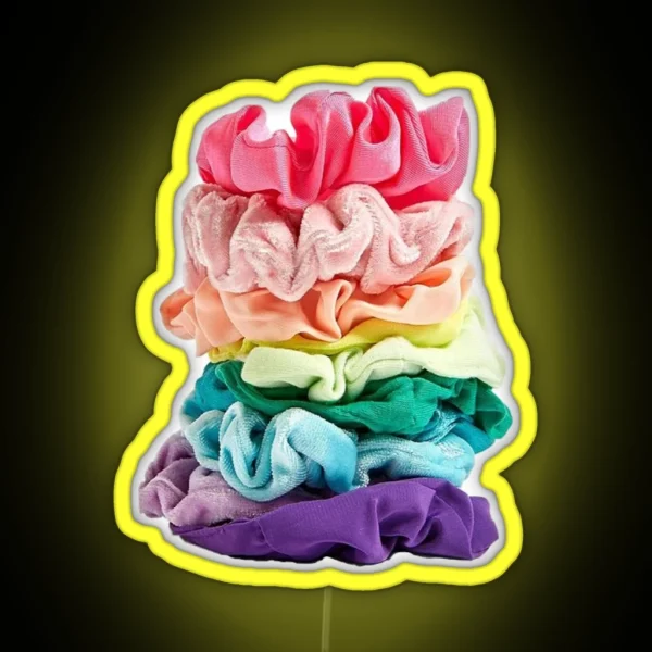 Rainbow Scrunchies RGB Neon Sign