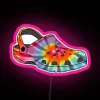 Vibrant Rainbow Tie-Dye Effect RGB Neon Sign Kit for Decorations