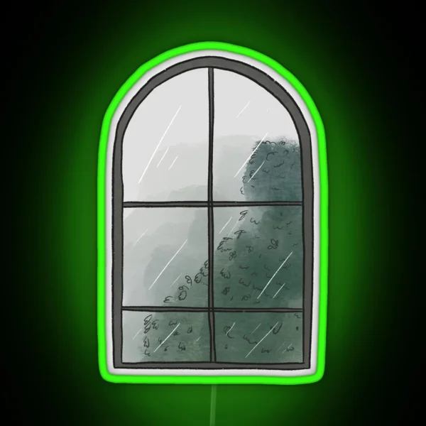 Rainy Day Window RGB Neon Sign