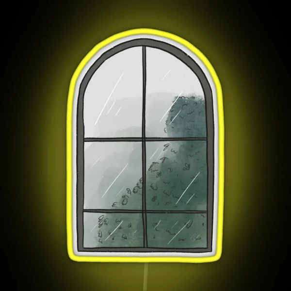 Rainy Day Window RGB Neon Sign
