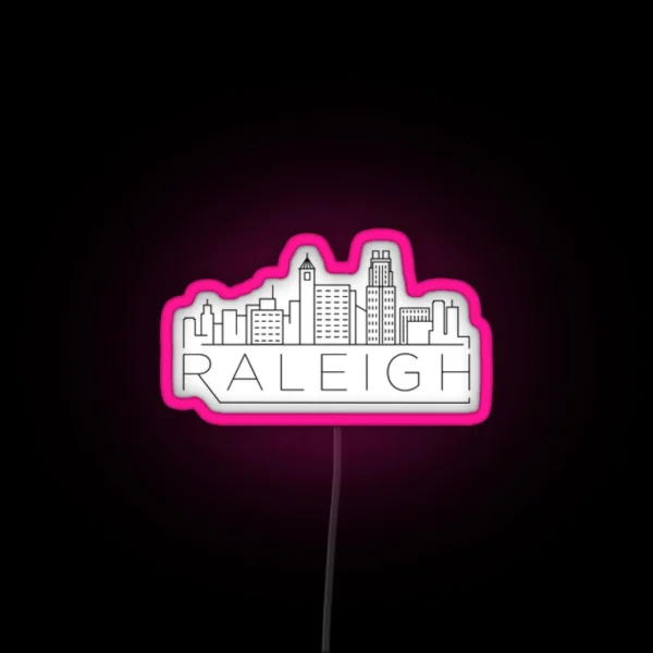 Raleigh Led And Postcard RGB Neon Sign