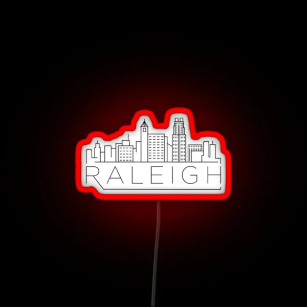 Raleigh Led And Postcard RGB Neon Sign