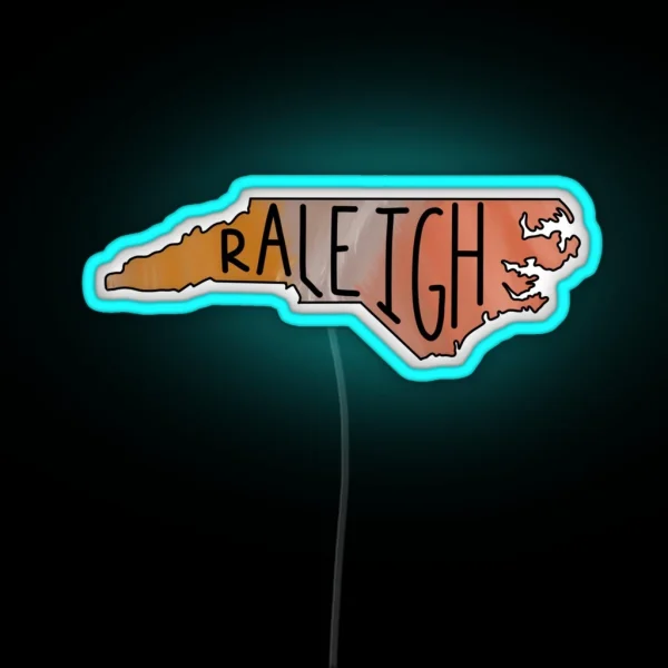 Raleigh Marbled 2 0r RGB Neon Sign