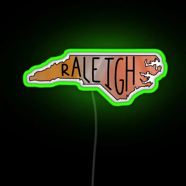 Raleigh Marbled 2 0r RGB Neon Sign
