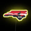 Customizable Raleigh, North Carolina City Logo RGB Neon Light Sign Display