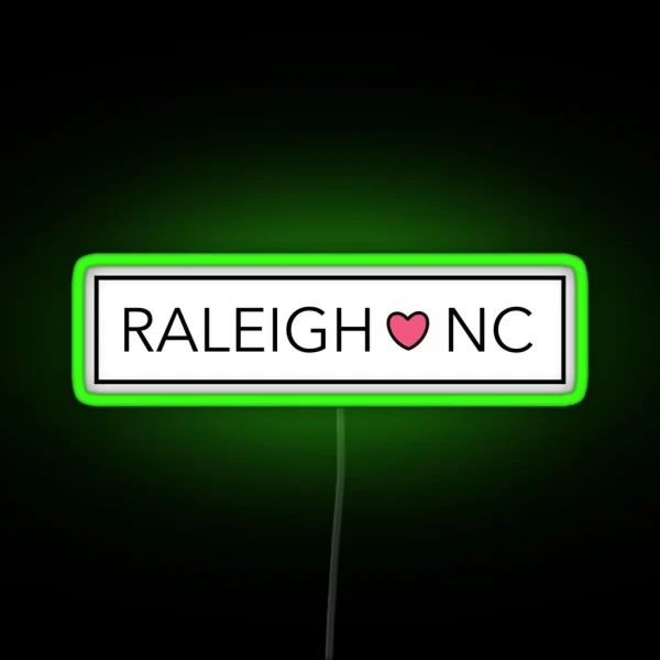 Raleigh NC RGB Neon Sign