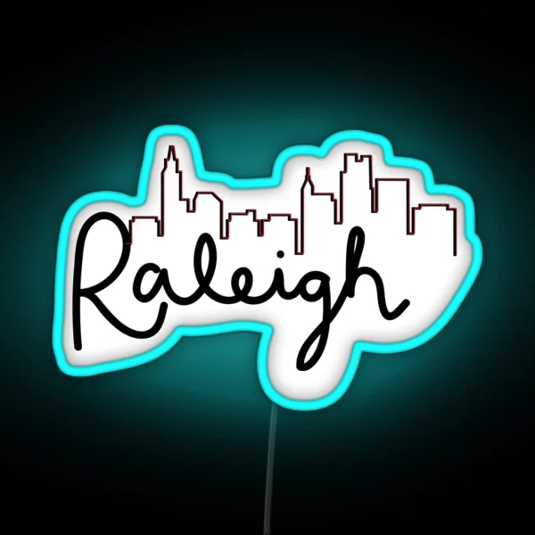Raleigh Skyline RGB Neon Sign