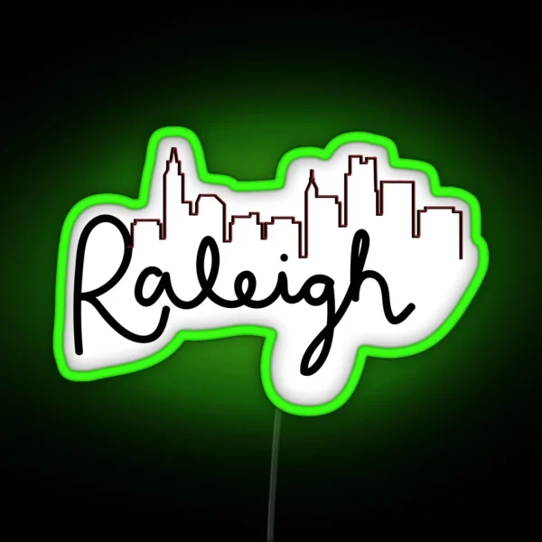Raleigh Skyline RGB Neon Sign