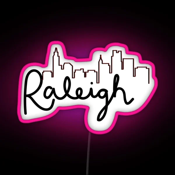 Raleigh Skyline RGB Neon Sign