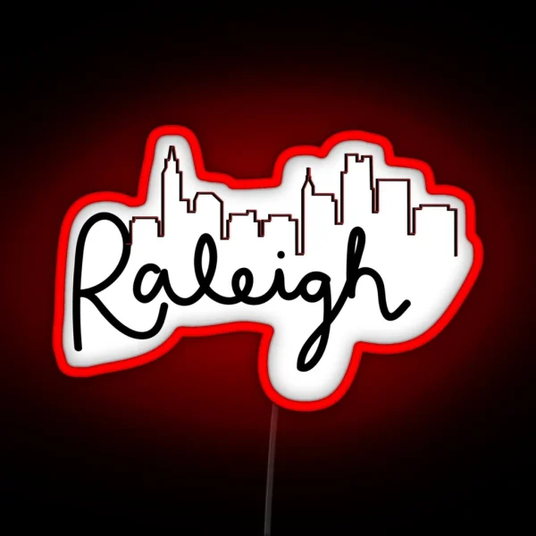 Raleigh Skyline RGB Neon Sign