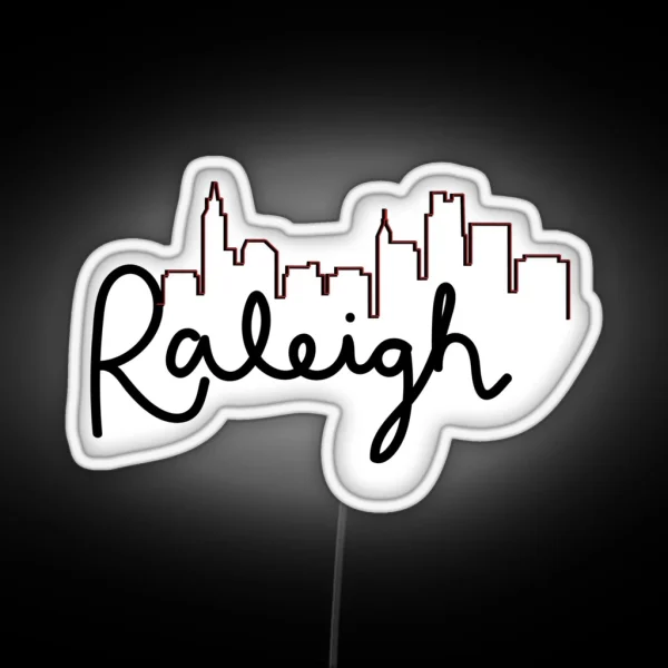 Raleigh Skyline RGB Neon Sign