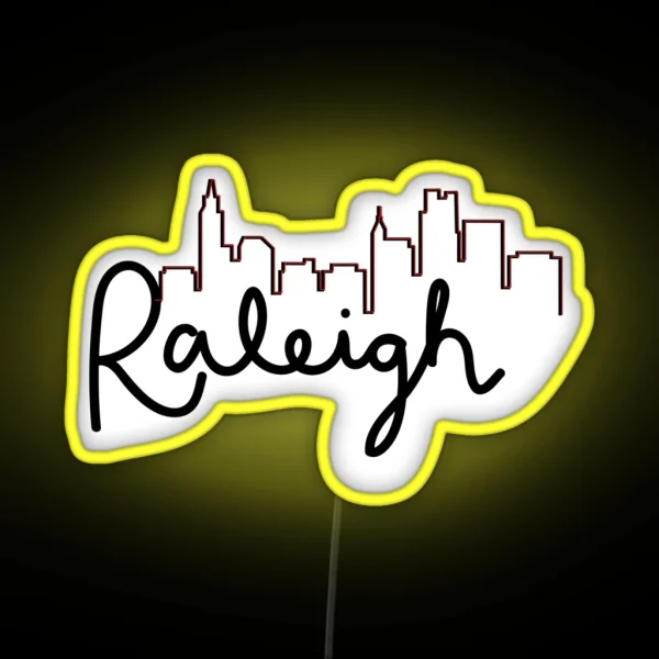 Raleigh Skyline RGB Neon Sign