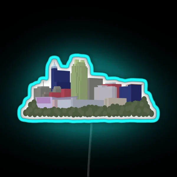 Raleigh Skyline RGB Neon Sign