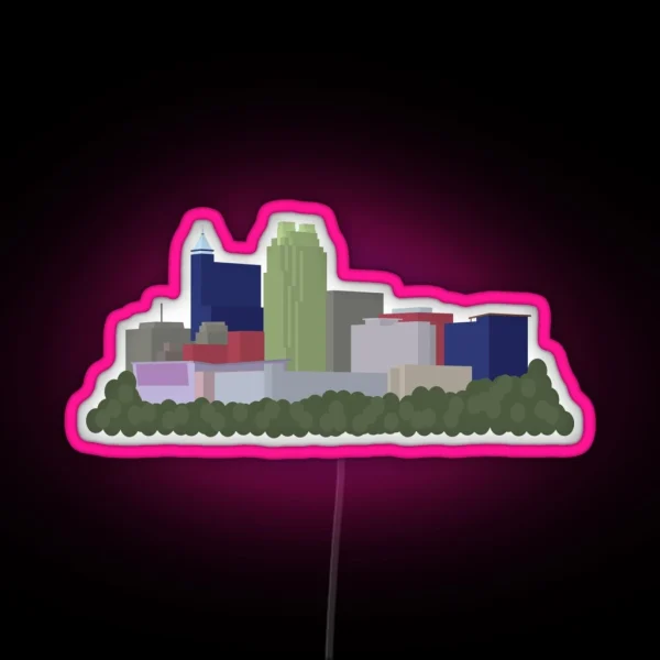Raleigh Skyline RGB Neon Sign