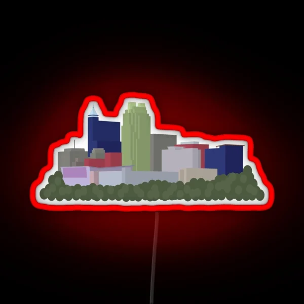 Raleigh Skyline RGB Neon Sign