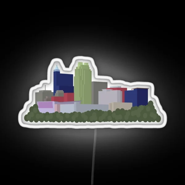 Raleigh Skyline RGB Neon Sign