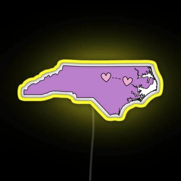 Raleigh To Greenville RGB Neon Sign