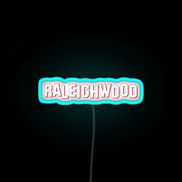 Raleighwood Raleigh NC RGB Neon Sign
