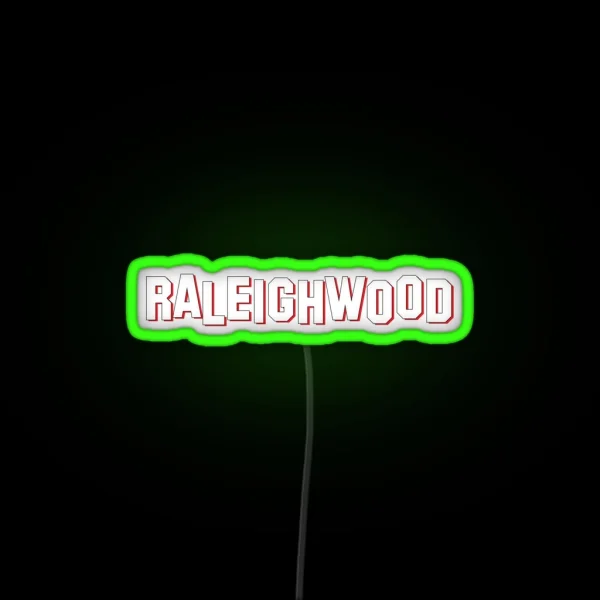 Raleighwood Raleigh NC RGB Neon Sign