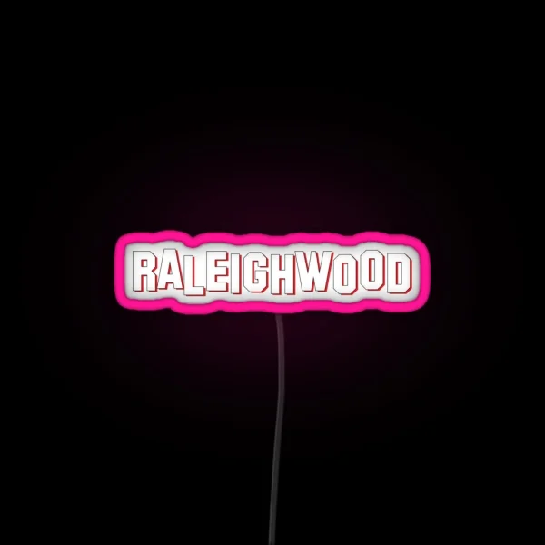 Raleighwood Raleigh NC RGB Neon Sign
