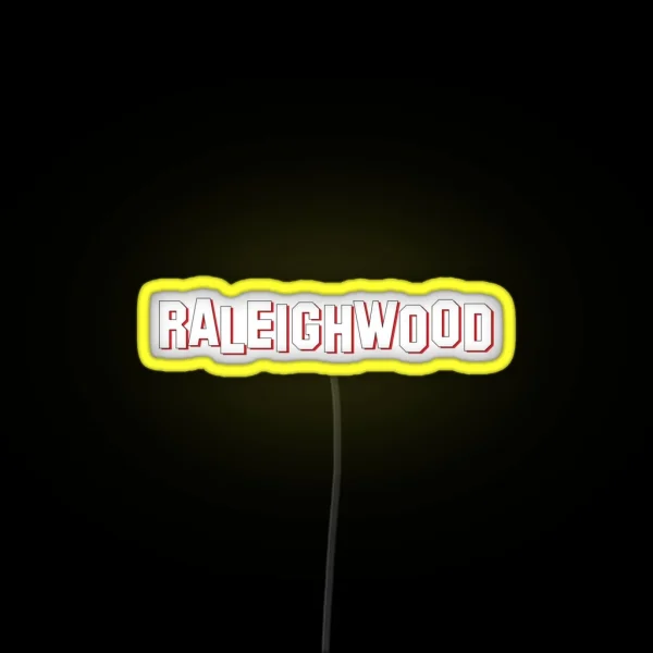 Raleighwood Raleigh NC RGB Neon Sign