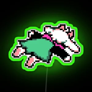 Ralsei Splat RGB Neon Sign