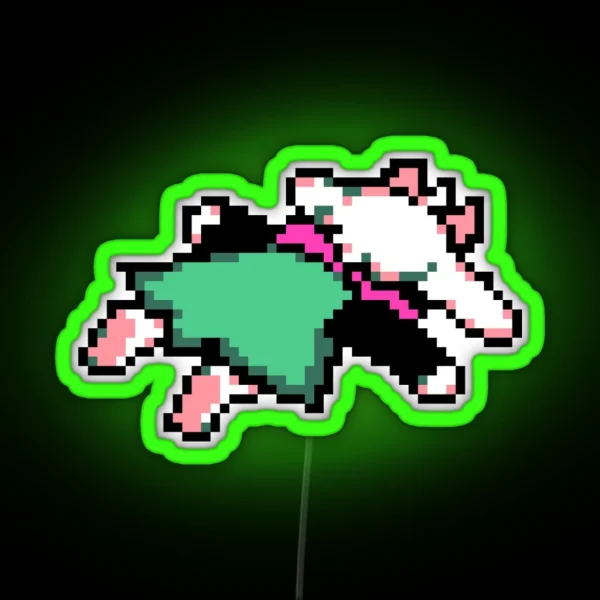Ralsei Splat RGB Neon Sign