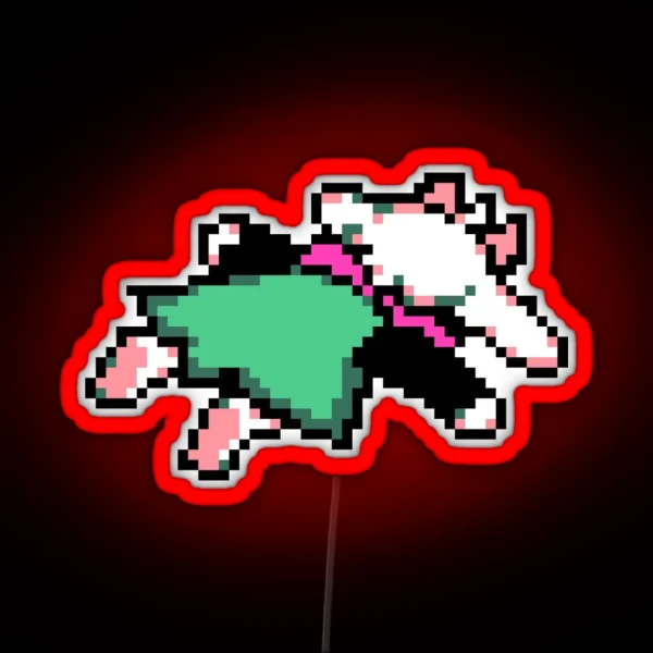 Ralsei Splat RGB Neon Sign