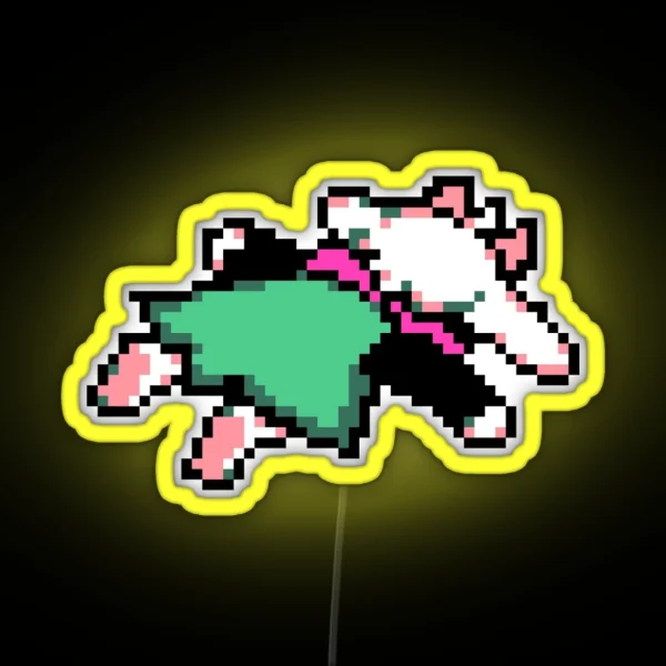 Ralsei Splat RGB Neon Sign