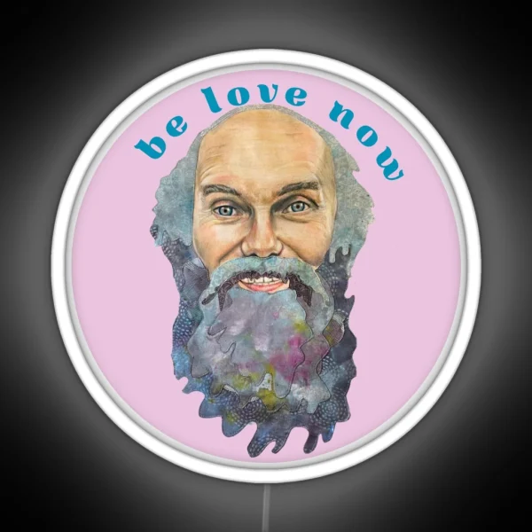 Ram Dass Be LOVE Now Lavender RGB Neon Sign