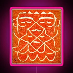 Ram Dass Yantra Lithograph Powerful RGB Neon Sign