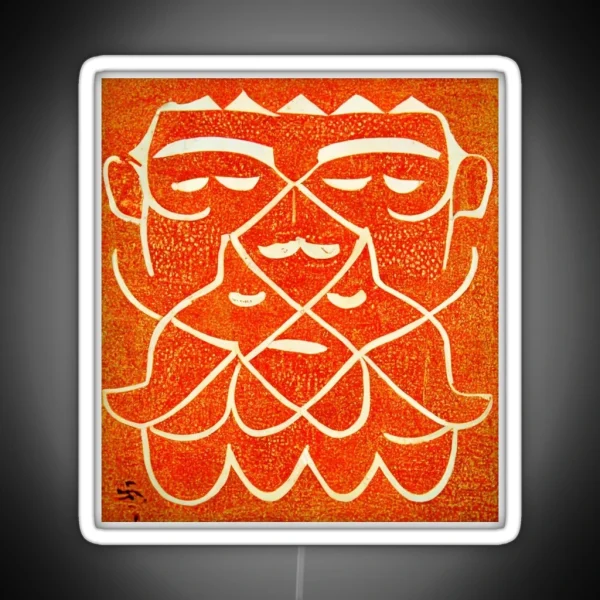 Ram Dass Yantra Lithograph Powerful RGB Neon Sign