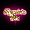 Vibrant RGB neon art display sign with customizable colorful patterns